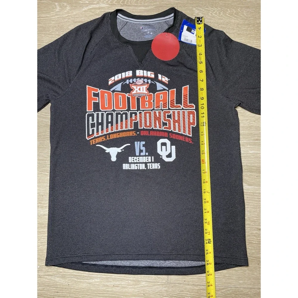 NWT Champion 2018 Big 12 Football Championship Texas‎ vs Oklahoma Men's MEDIUM - Picture 6 of 9